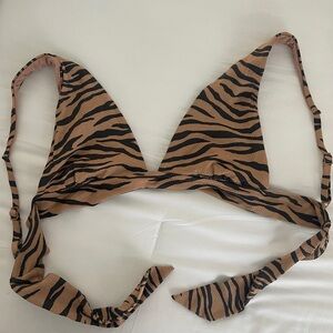 Aerie Animal Print Bikini Top